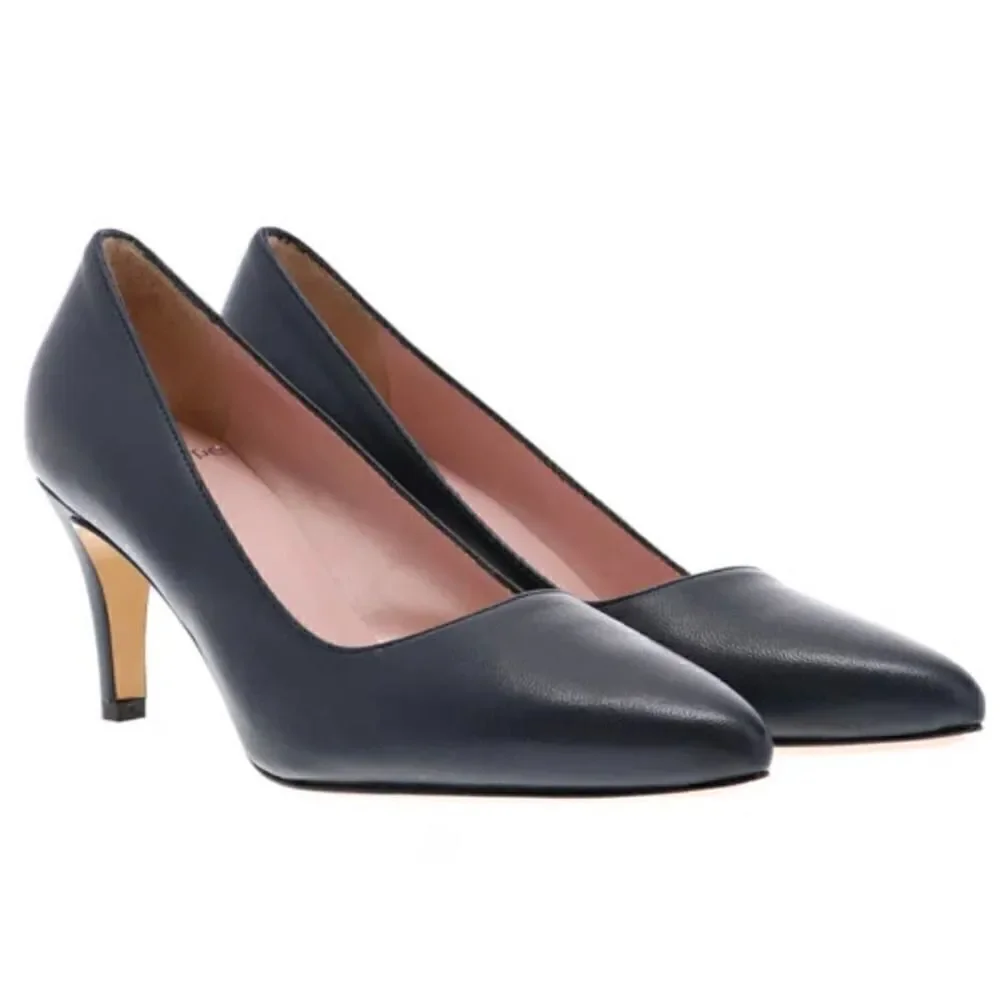 gravitypope EVA 12 Pointy Toe Leather Blue Pump Size 39